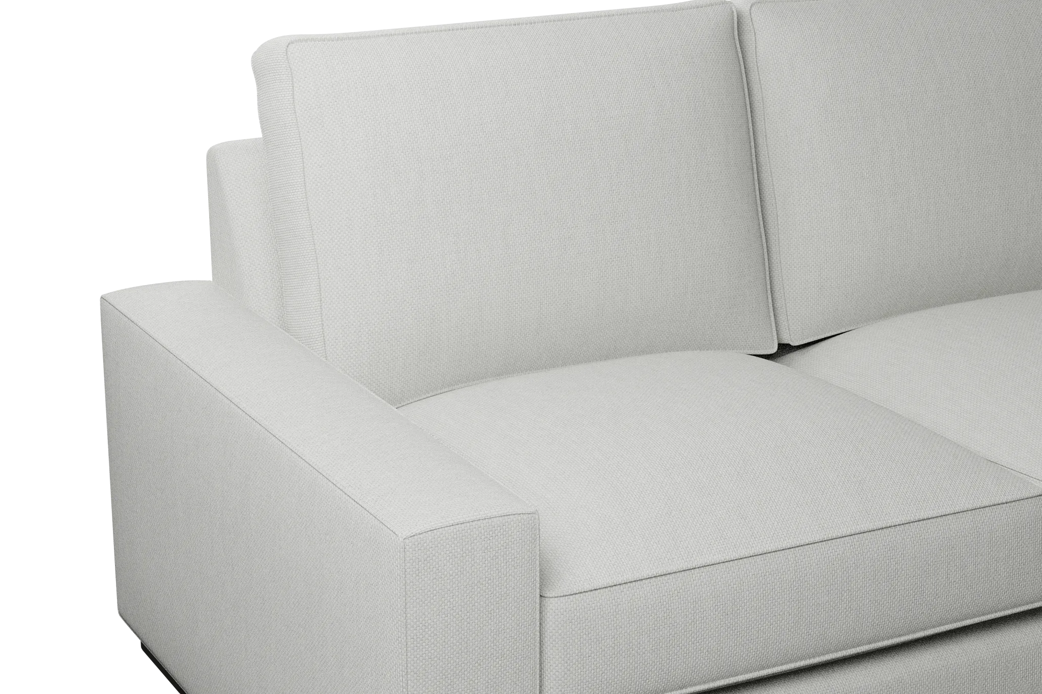 Edgewater Revenue White Right Chaise Sectional