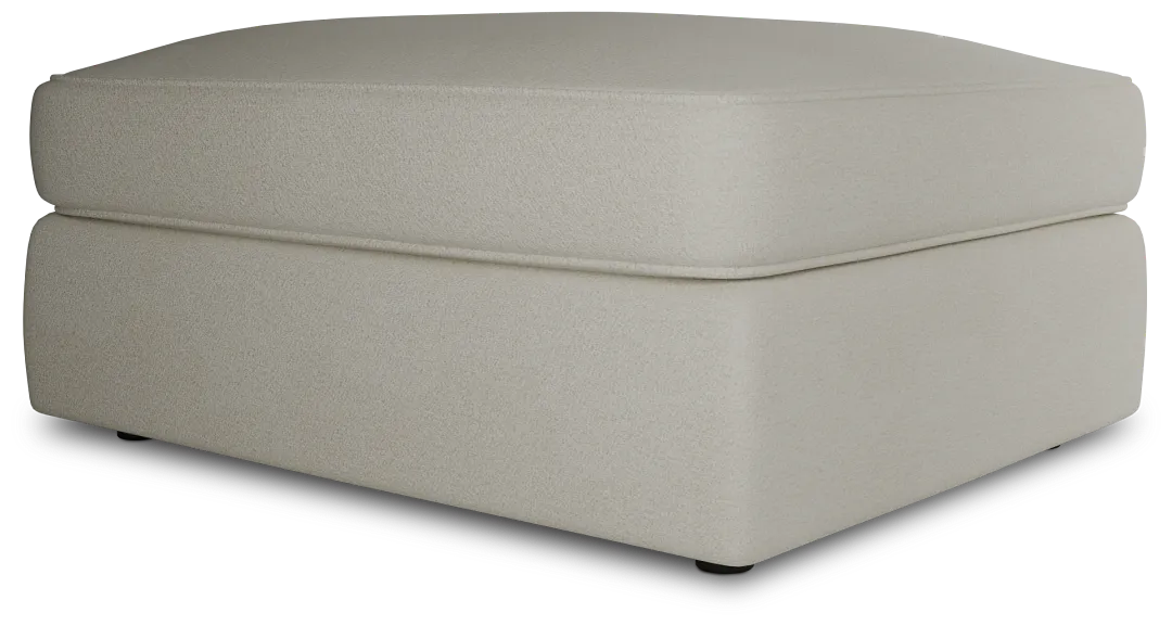 Siesta Elite Ivory Fabric Ottoman