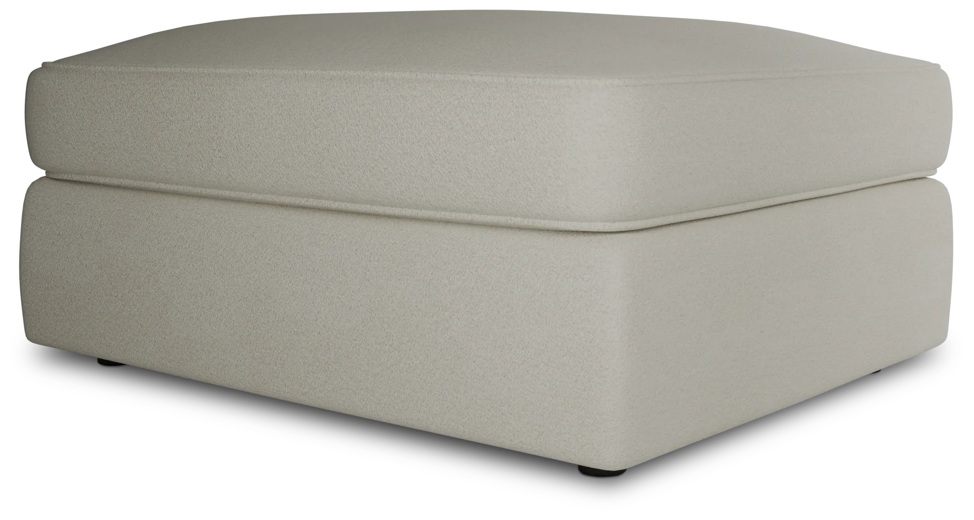 Siesta Elite Ivory Fabric Ottoman