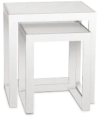 Nova White Set Of 2 Nesting End Table