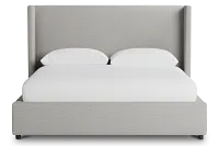 Captiva Maguire Gray 48" Upholstered Shelter Bed