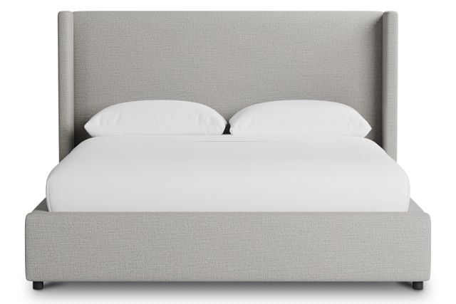 Captiva Maguire Gray 48" Upholstered Shelter Bed
