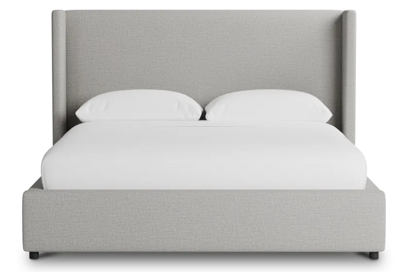 Captiva Maguire Gray 48" Upholstered Shelter Bed