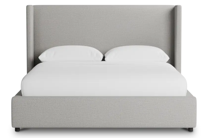 Captiva Maguire Gray 48" Upholstered Shelter Bed Captiva Maguire Gray 48" Upholstered Shelter Bed