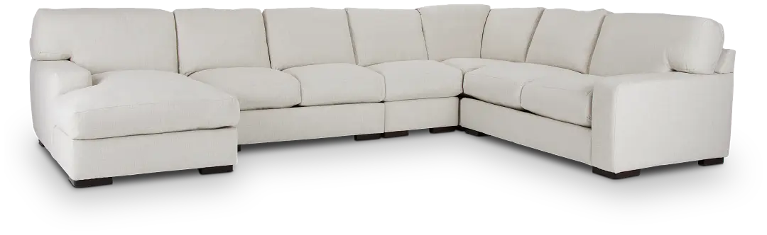 Veronica White Down Large Left Chaise Sectional Veronica White Down Large Left Chaise Sectional