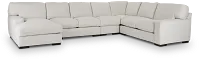 Veronica White Down Large Left Chaise Sectional