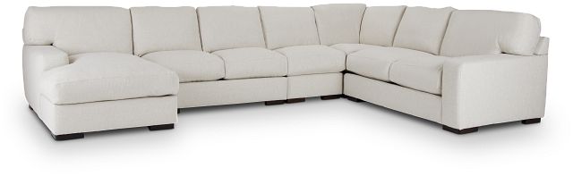 Veronica White Down Large Left Chaise Sectional