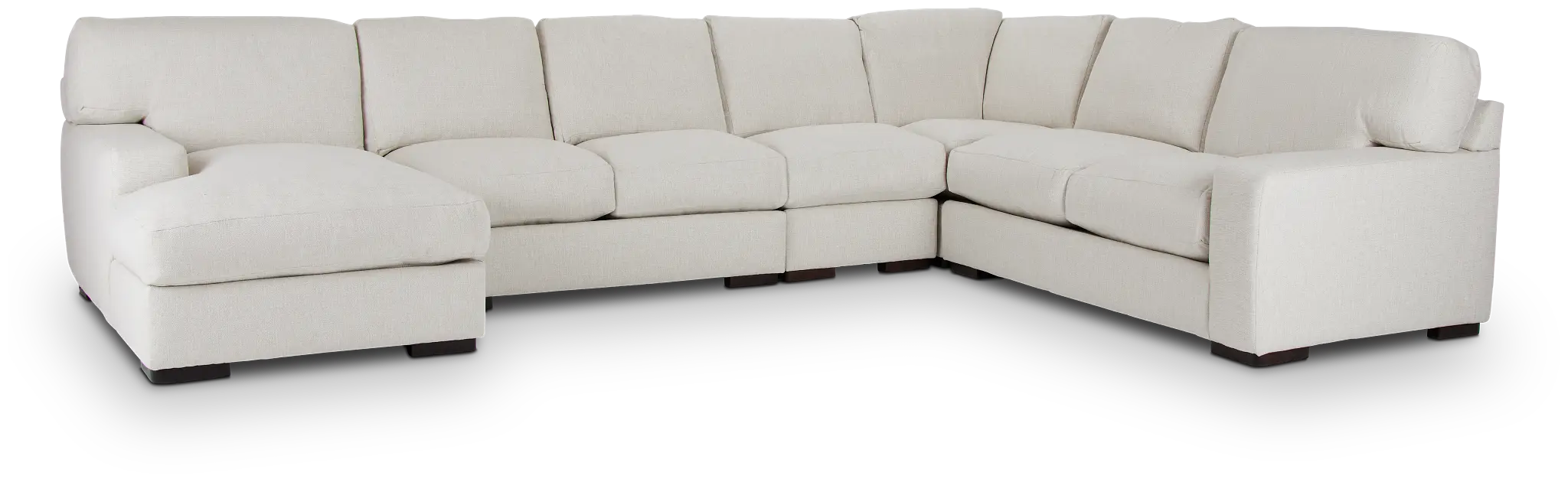 Veronica White Down Large Left Chaise Sectional Veronica White Down Large Left Chaise Sectional