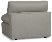 Grant Light Gray Fabric Armless Chair