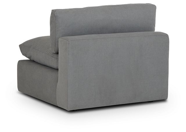 Grant Light Gray Fabric Armless Chair