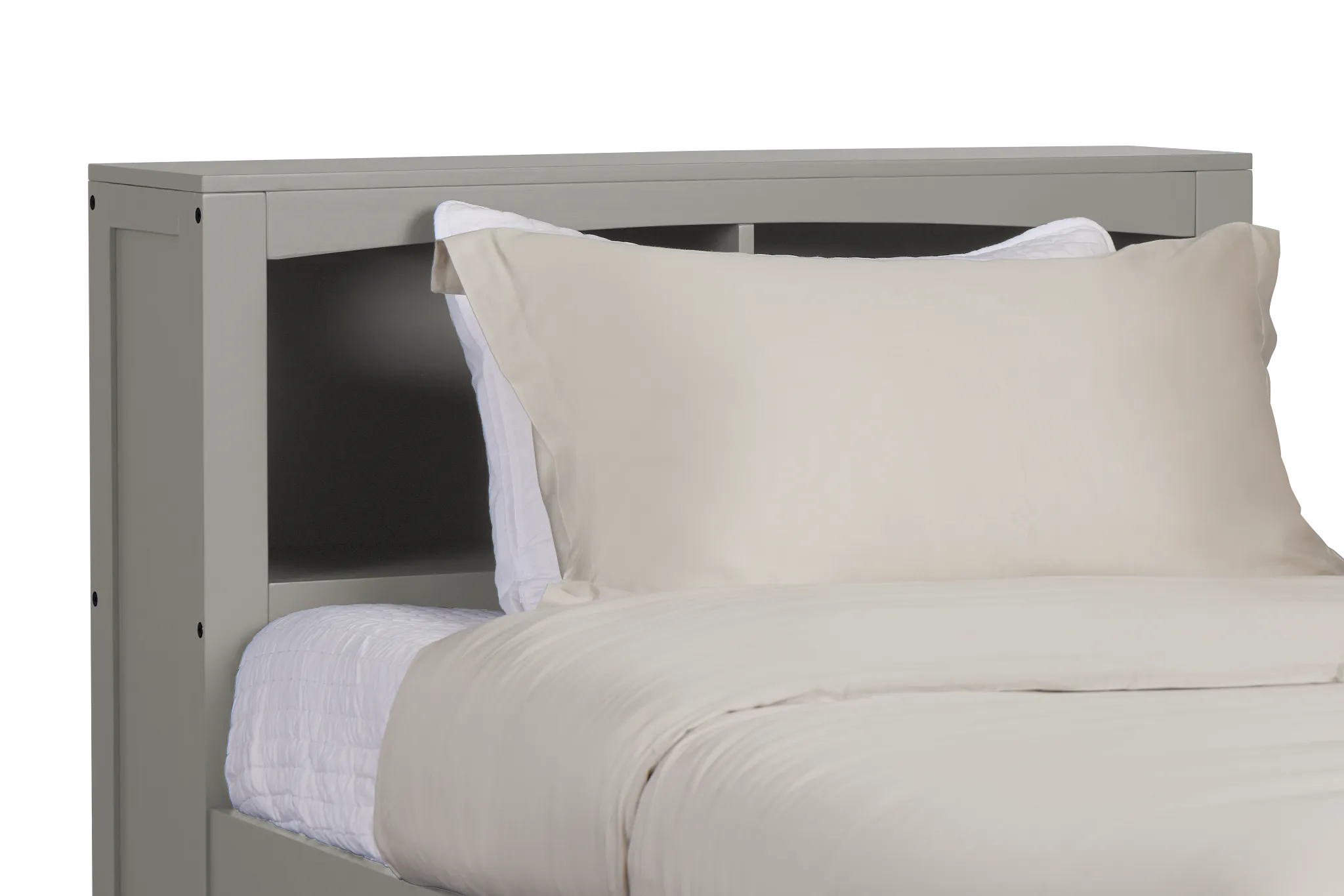 Charleston Gray Bookcase Trundle Bed