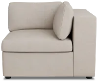 Destin Sutton Beige Fabric Corner Chair