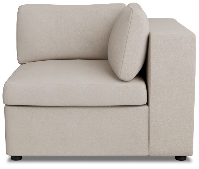 Destin Sutton Beige Fabric Corner Chair