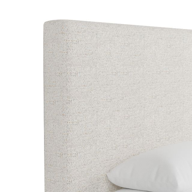 Grayton Natural Beauty Beige 54" Upholstered Platform Bed