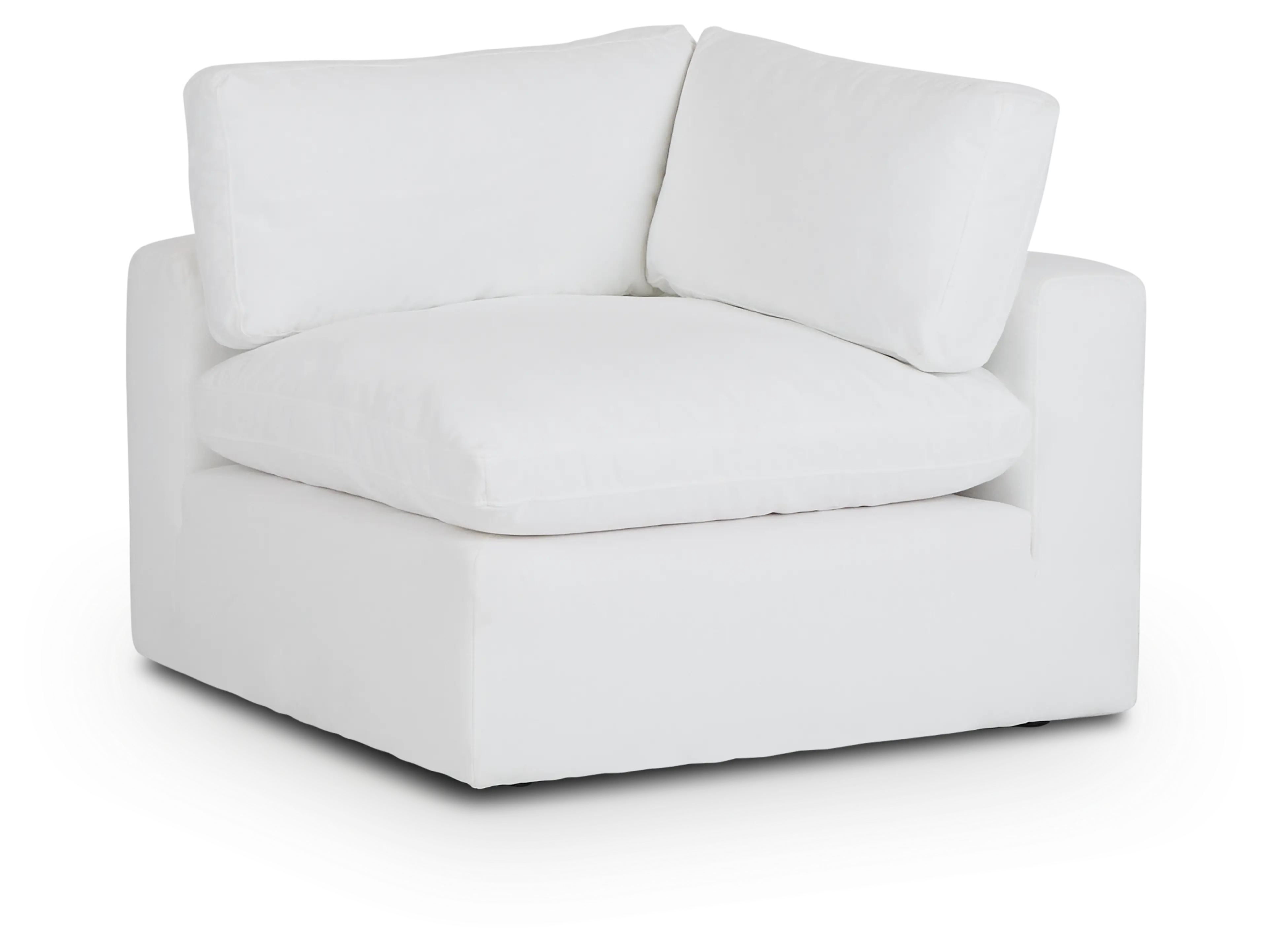 Grant White Fabric Corner Chair Grant White Fabric Corner Chair