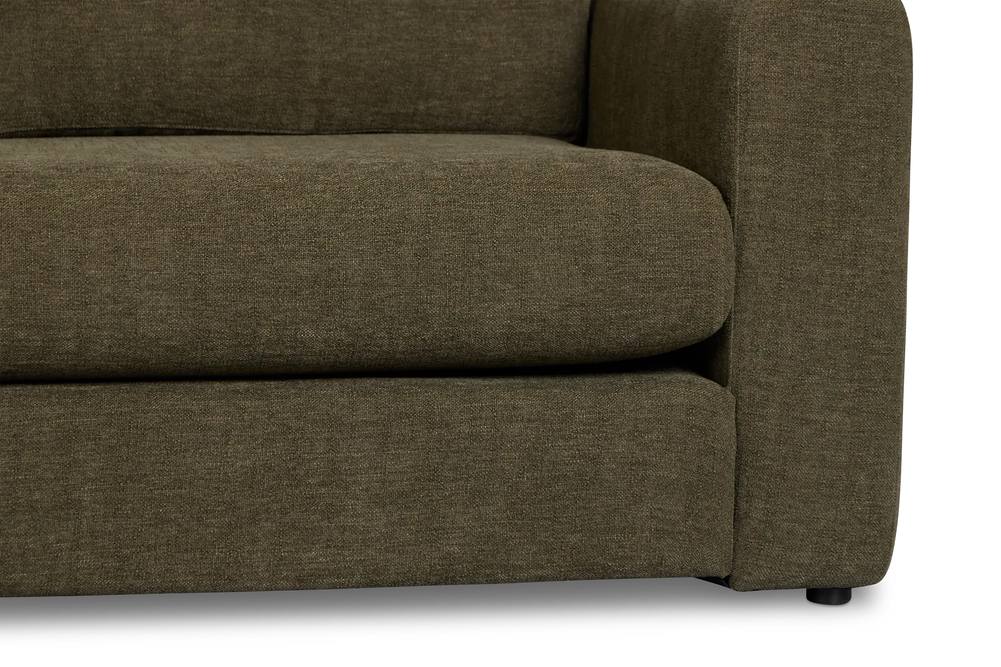 Alma Dark Green Fabric Medium Left Chaise Wedge Sectional Alma Dark Green Fabric Medium Left Chaise Wedge Sectional