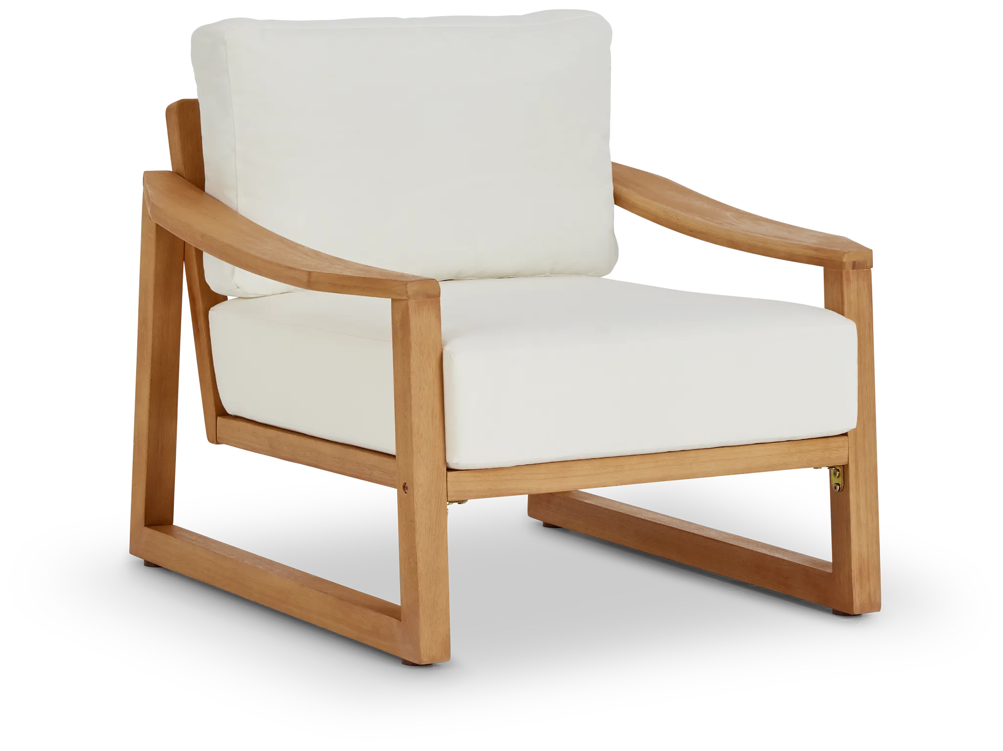 Tobago Light Tone Chair With White Cushion