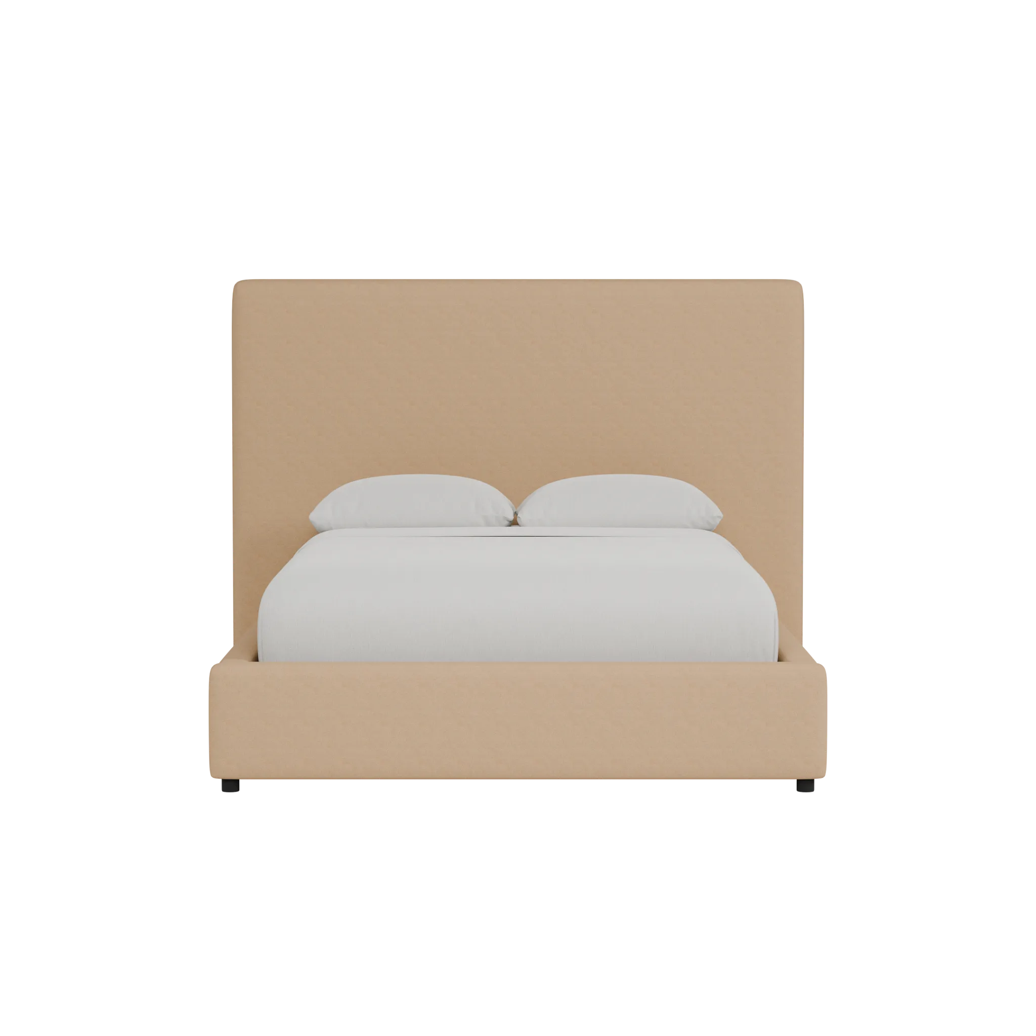 Grayton Merino Taupe 54" Upholstered Platform Bed