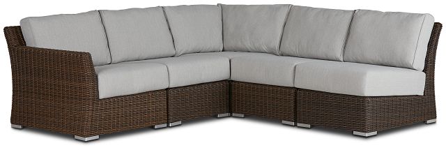 Southport Gray Left 5-piece Modular Sectional