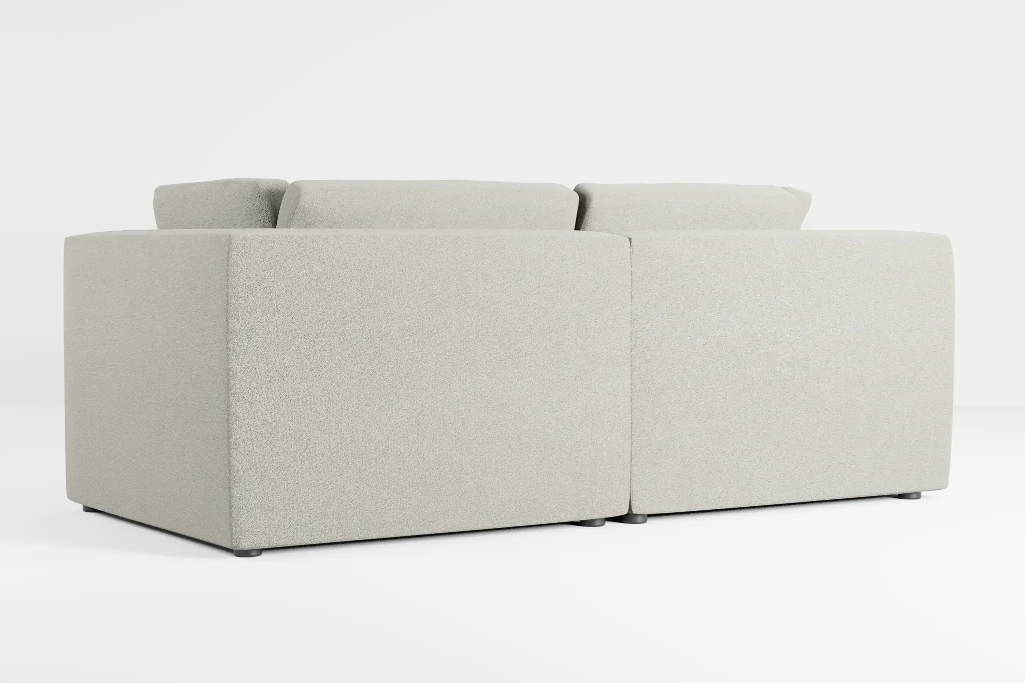 Destin Elite Gray Fabric 2-piece Modular Sofa Destin Elite Gray Fabric 2-piece Modular Sofa