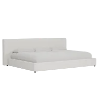 Grayton Natural Beauty Beige 44" Upholstered Platform Bed