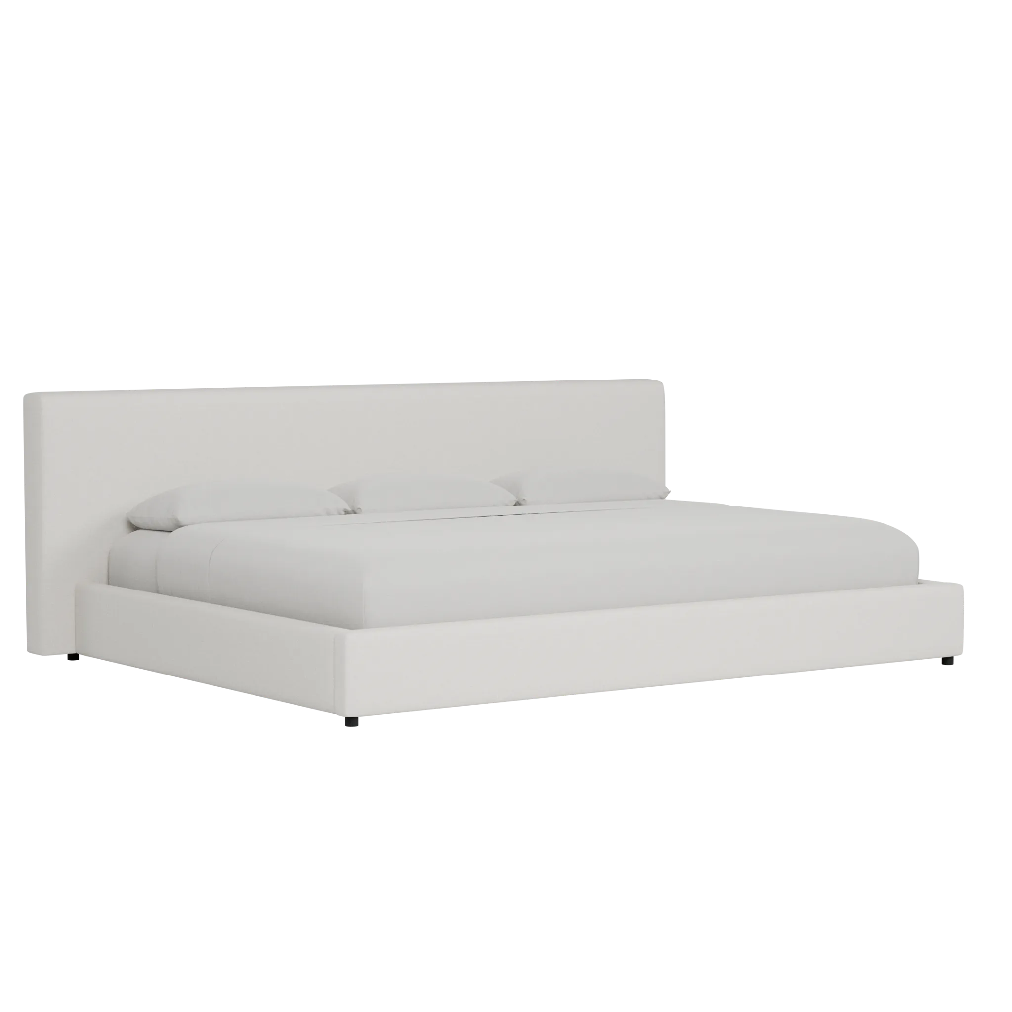 Grayton Natural Beauty Beige 44" Upholstered Platform Bed