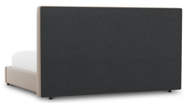 Grayton Joya Beige 54" Upholstered Platform Bed