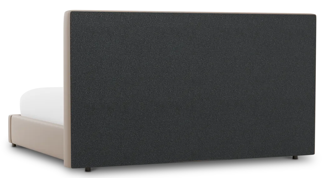 Grayton Joya Beige 54" Upholstered Platform Bed