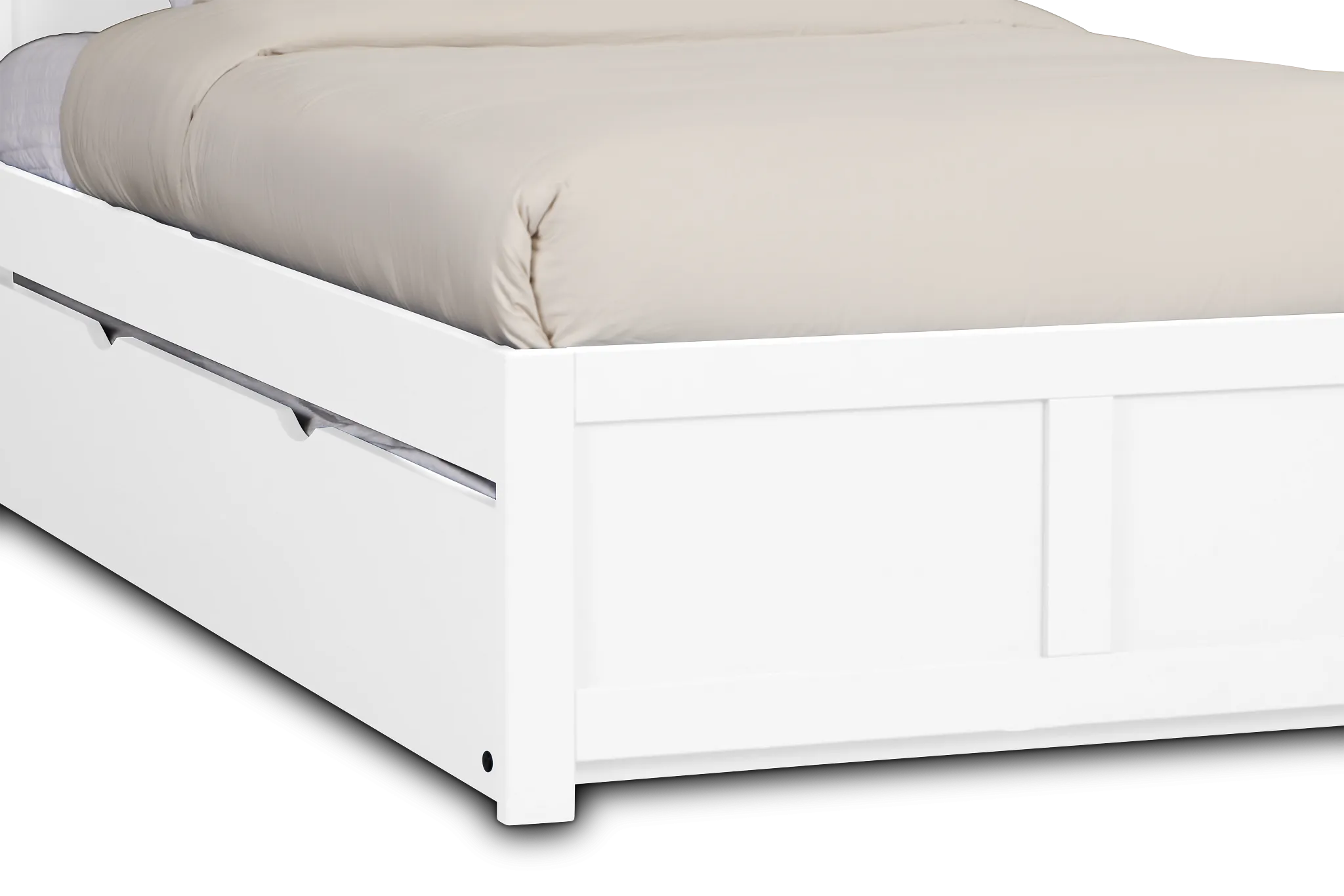 Charleston White Panel Trundle Bed