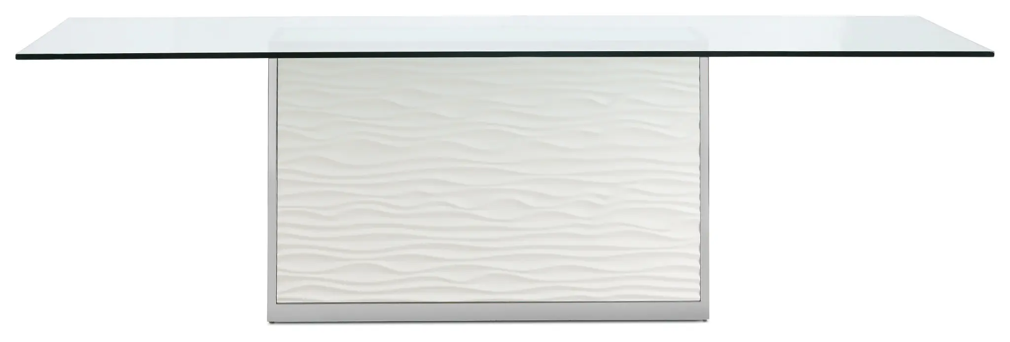 Ocean Drive 100" Glass Rectangular Table Ocean Drive 100" Glass Rectangular Table