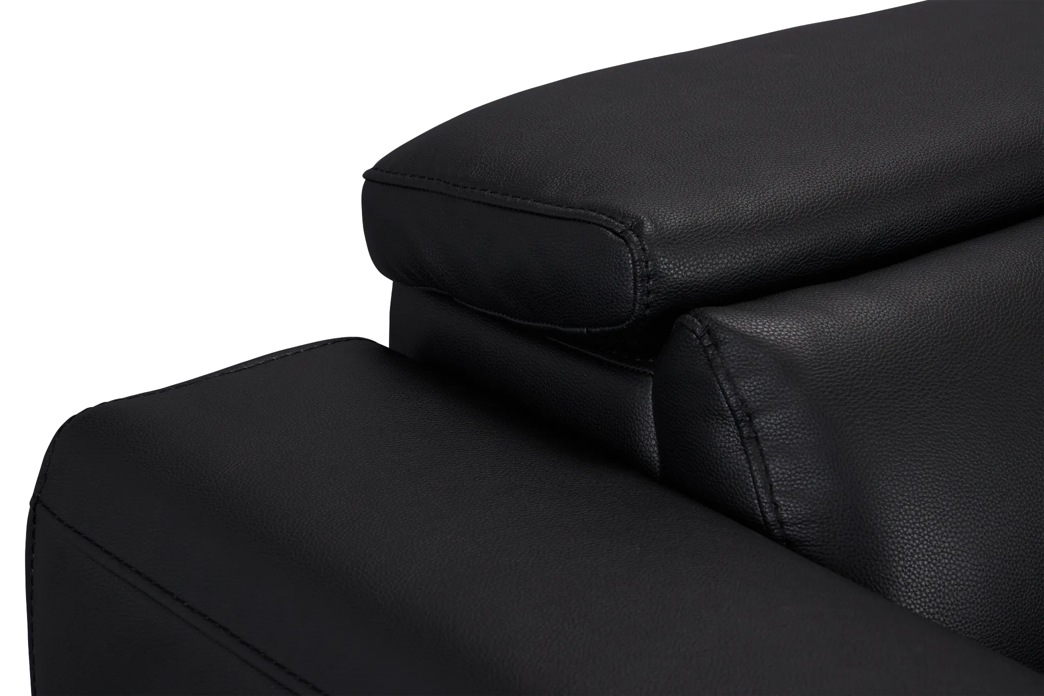 Lombardy Black Micro Power Reclining Sofa