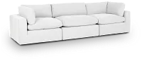 Grant White Fabric 3-piece Modular Sofa