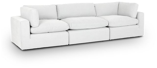 Grant White Fabric 3 Piece Modular Sofa (2)