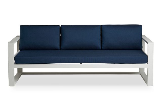 Lisbon Navy Aluminum Sofa (0)