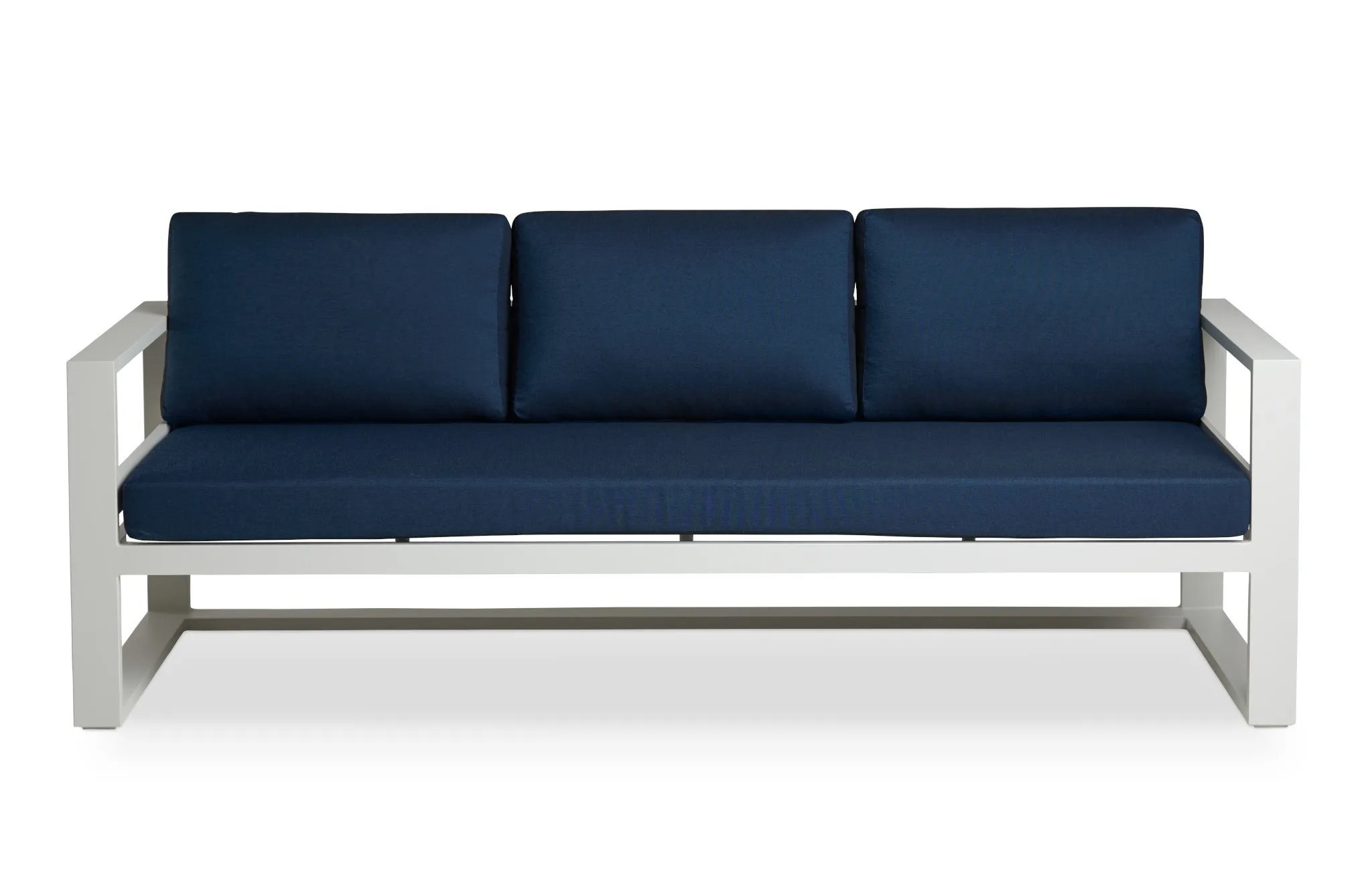 Lisbon Navy Aluminum Sofa