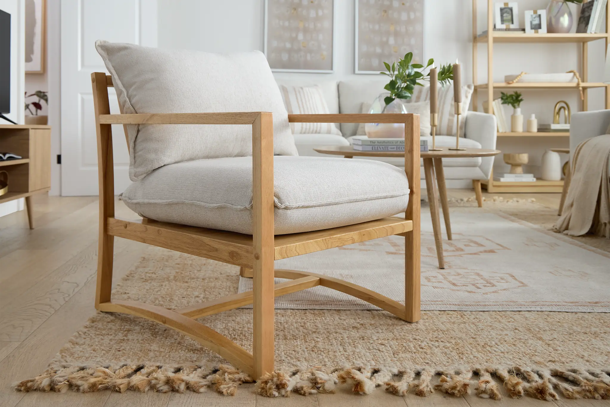 Kento Ivory Accent Chair Kento Ivory Accent Chair