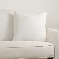 Brantley Light Beige Fabric 20" Accent Pillow