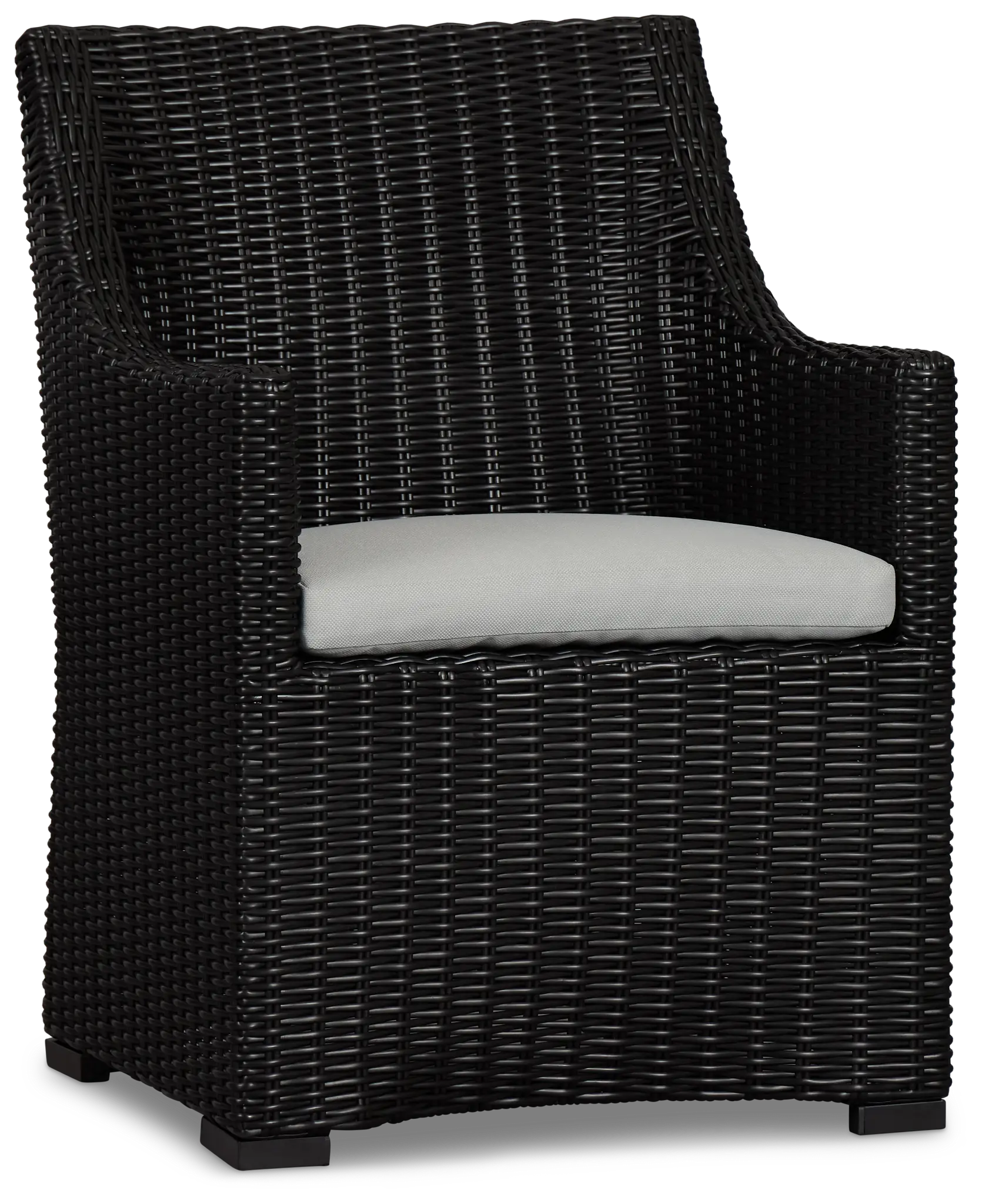 Montecito Black Cushioned Arm Chair Montecito Black Cushioned Arm Chair