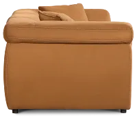 Aria Medium Brown Micro 3-piece Modular Sofa