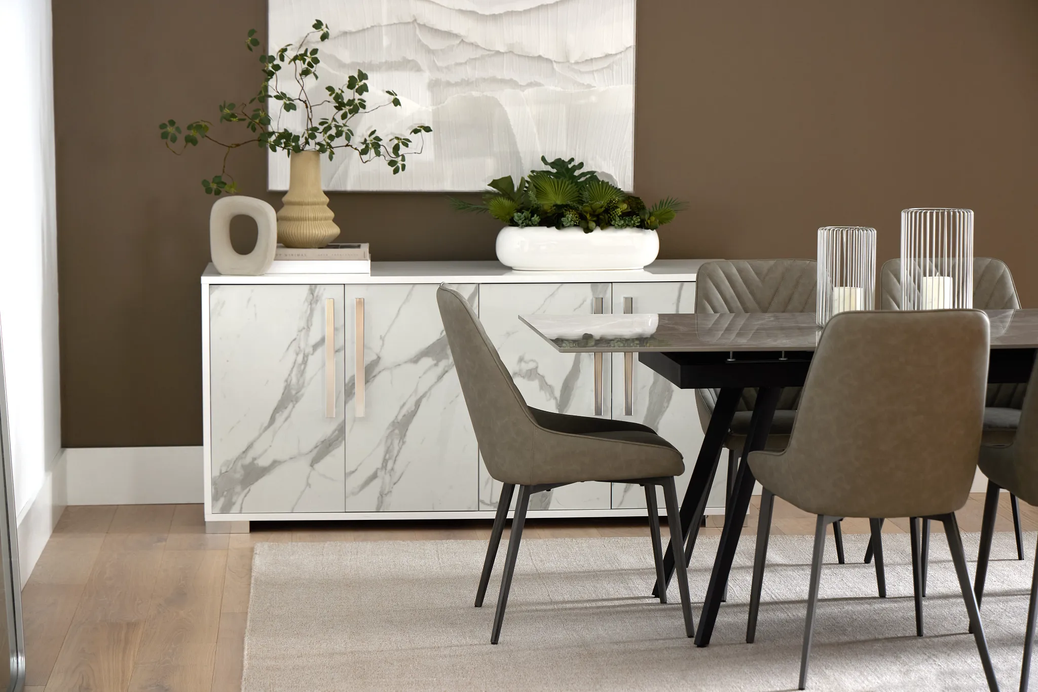 Maricopa Light Gray Upholstered Side Chair