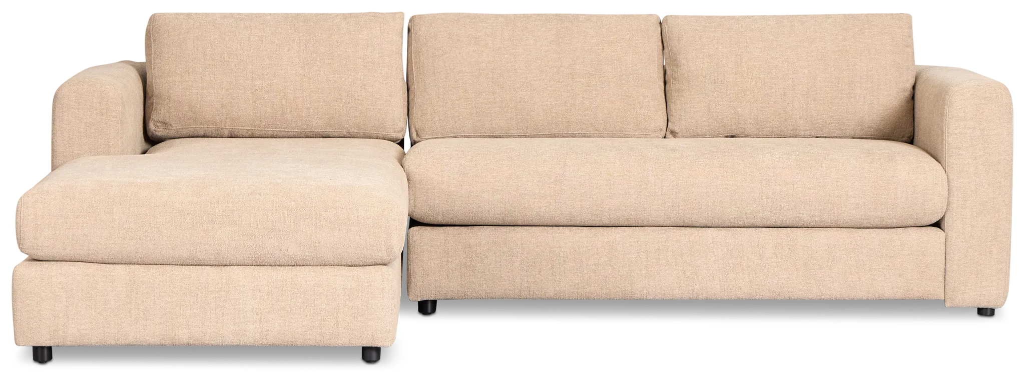 Alma Taupe Fabric Left Chaise Sectional