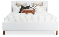 Provo White Uph Panel Bed