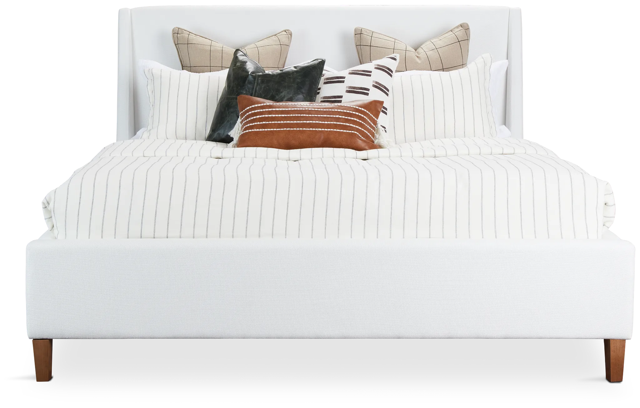 Provo White Uph Panel Bed