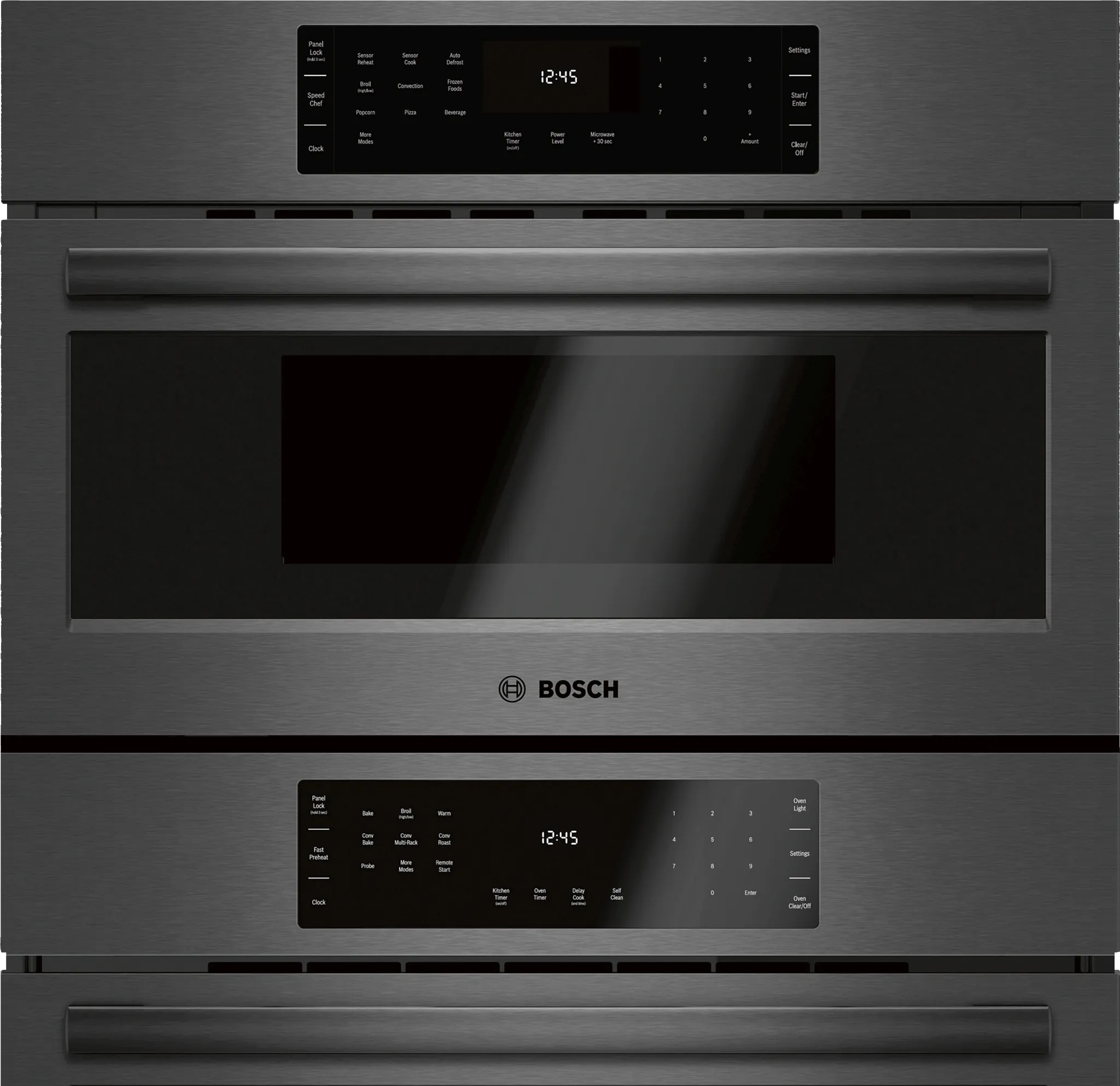 Bosch 800 Series Black 30" Electric Oven And Microwave Combo