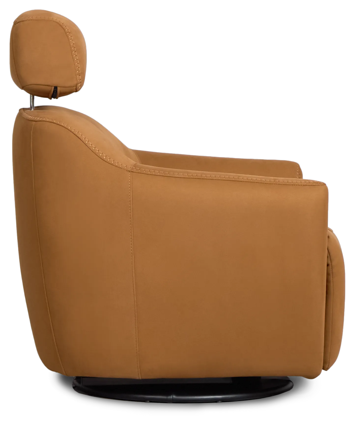 Aria Medium Brown Micro Power Swivel Recliner