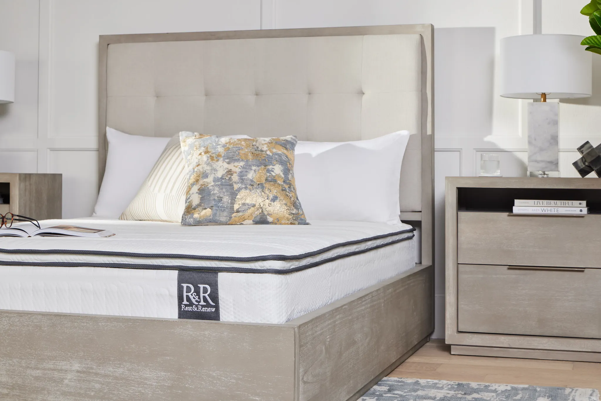 Rest & Renew By Zinus 8" Hybrid Memory Foam & Innerspring Mattress