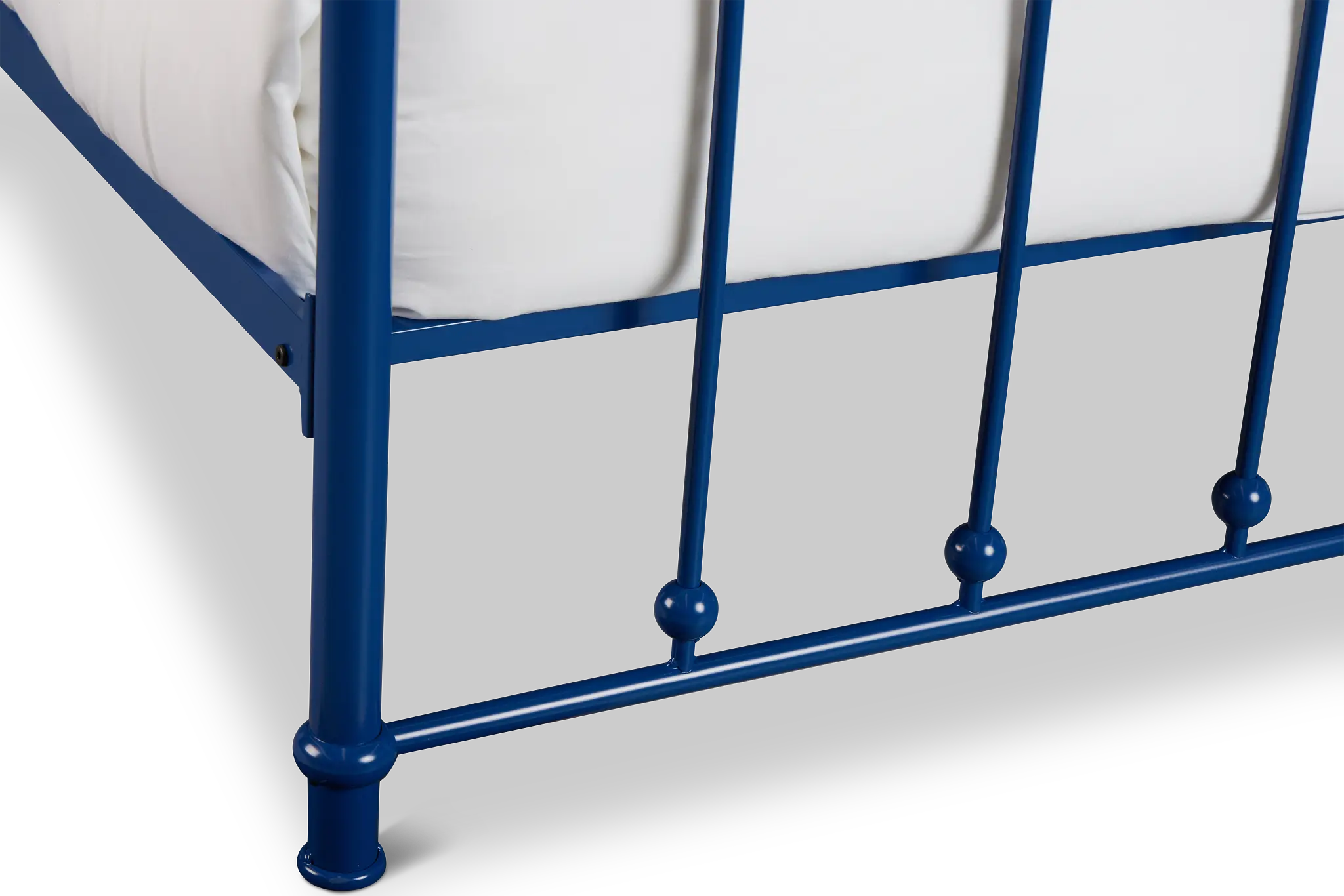 Rory Blue Metal Panel Bed Rory Blue Metal Panel Bed