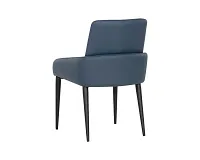 Dillon Dark Blue Upholstered Arm Chair
