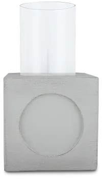 Bedford White Large Candle Holder