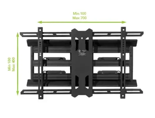 Kanto Pdx680 Mount 39"-80" Black Full Motion Tv Wall Mount Kanto Pdx680 Mount 39"-80" Black Full Motion Tv Wall Mount